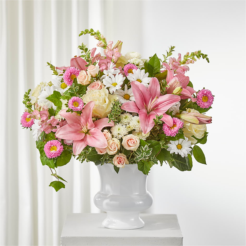 Empathetic Blooms Urn Arrangement – Gifted Delights, Bullhead City AZ