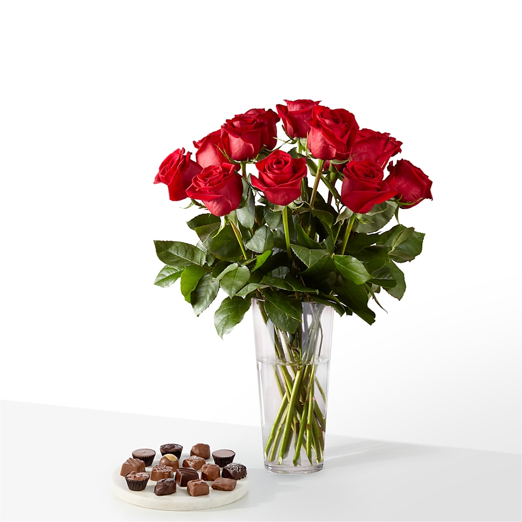Romantic Long Stem Red Rose Bouquet Bundles