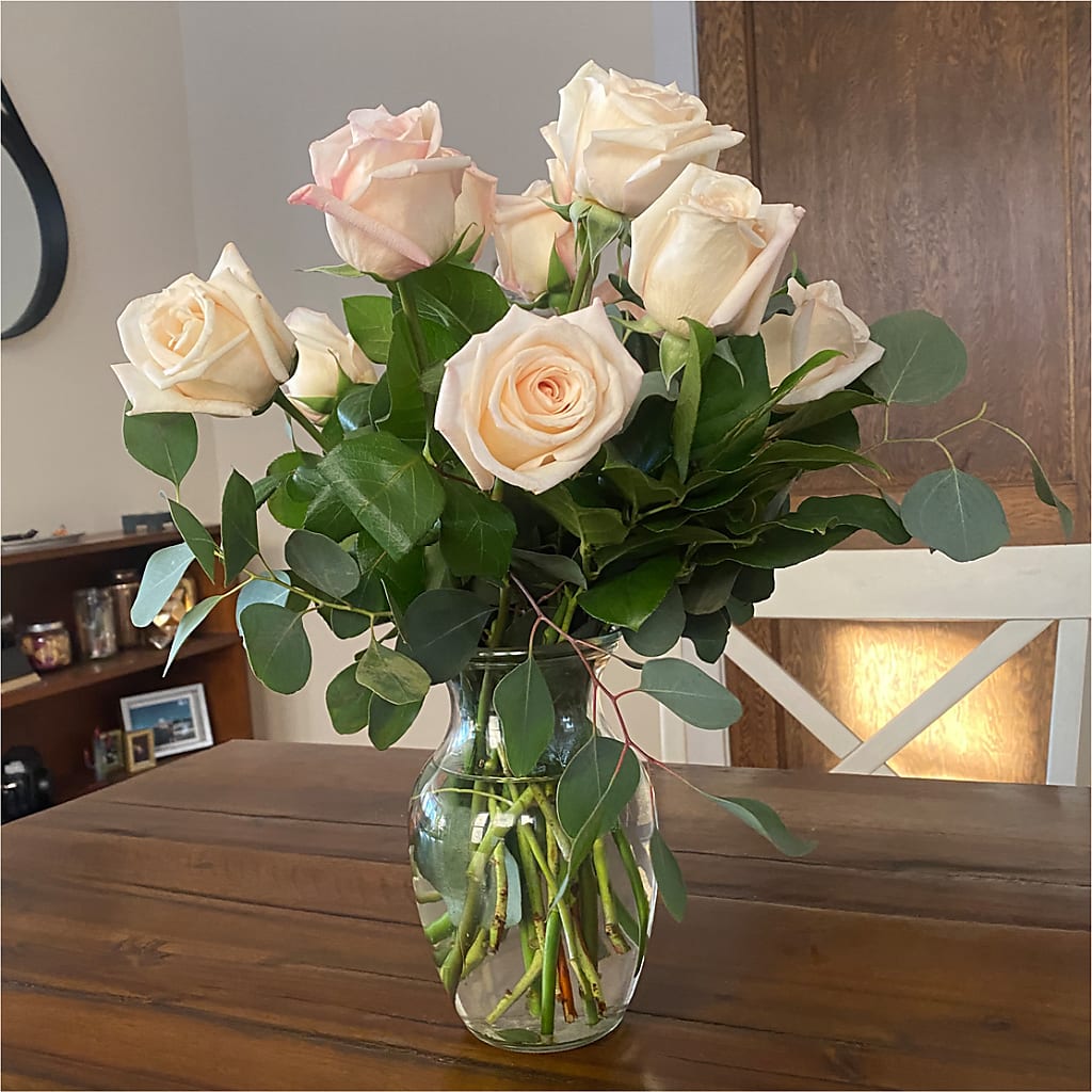 Long Stem Pink Rose Bouquet –  Gifted Delights, Bullhead City AZ