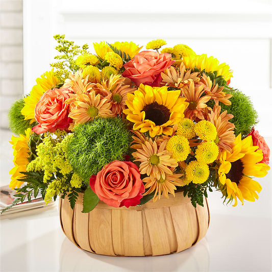 Harvest Sunflower Basket –  Gifted Delights, Bullhead City AZ
