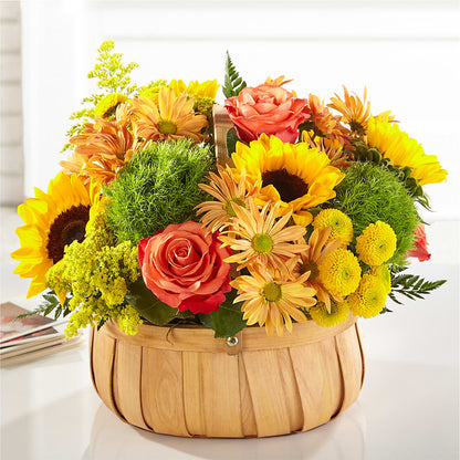 Harvest Sunflower Basket –  Gifted Delights, Bullhead City AZ