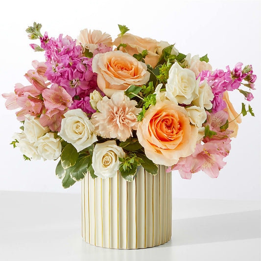 Paradise Bouquet with Ivory Vase –  Gifted Delights, Bullhead City AZ