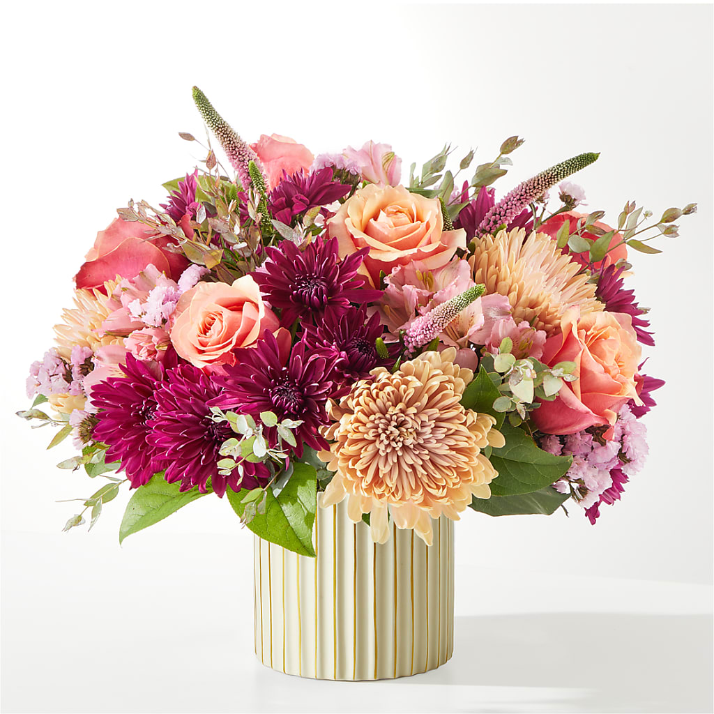 Berry Cobbler Bouquet with Ivory Vase –  Gifted Delights, Bullhead City AZ