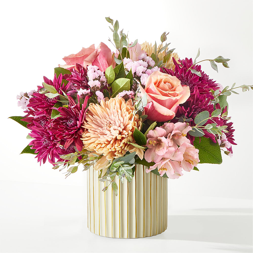 Berry Cobbler Bouquet with Ivory Vase –  Gifted Delights, Bullhead City AZ
